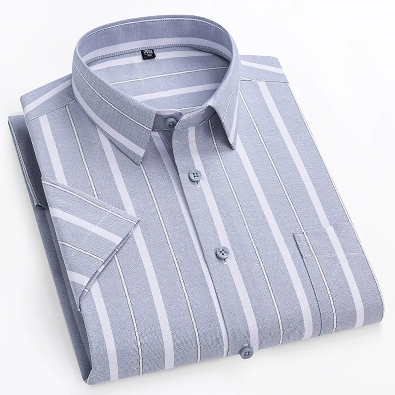 Camicia in cotone a maniche corte