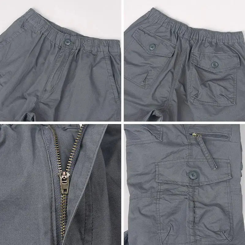Pantaloncini lunghi in cotone Cargo