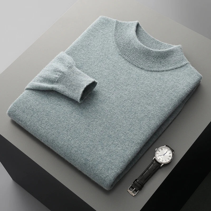 Maglione in cashmere con collo alto