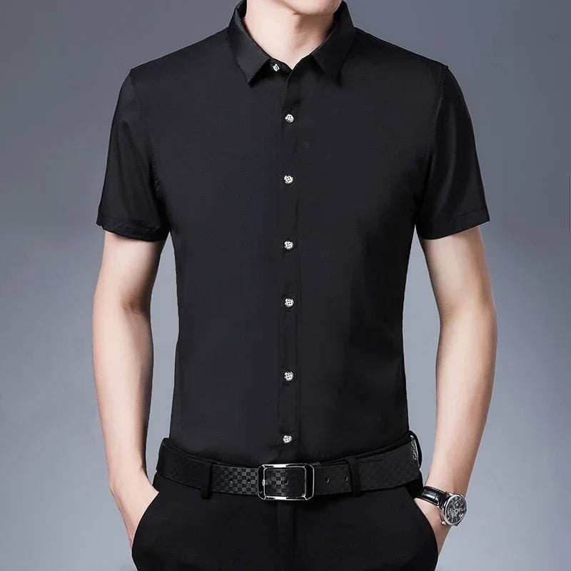 Camicia business casual a maniche corte