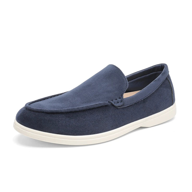 Mocassini casual in pelle scamosciata