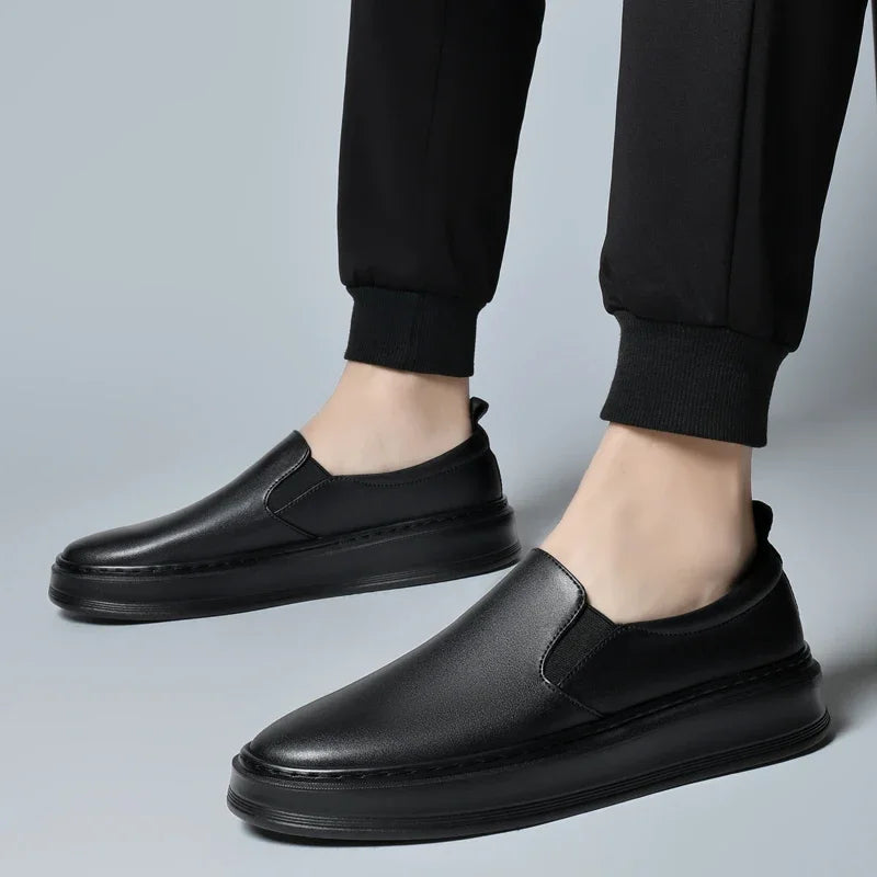Scarpe slip-on in pelle