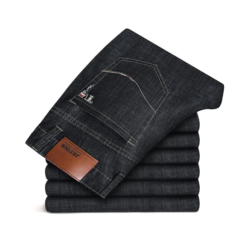 Jeans dritti casual in denim
