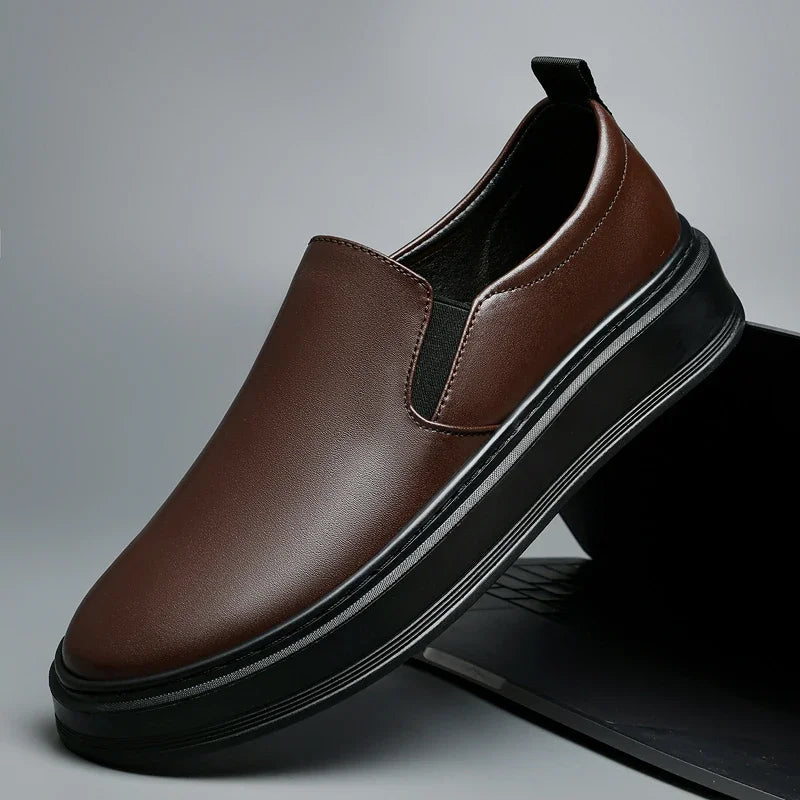 Scarpe slip-on in pelle