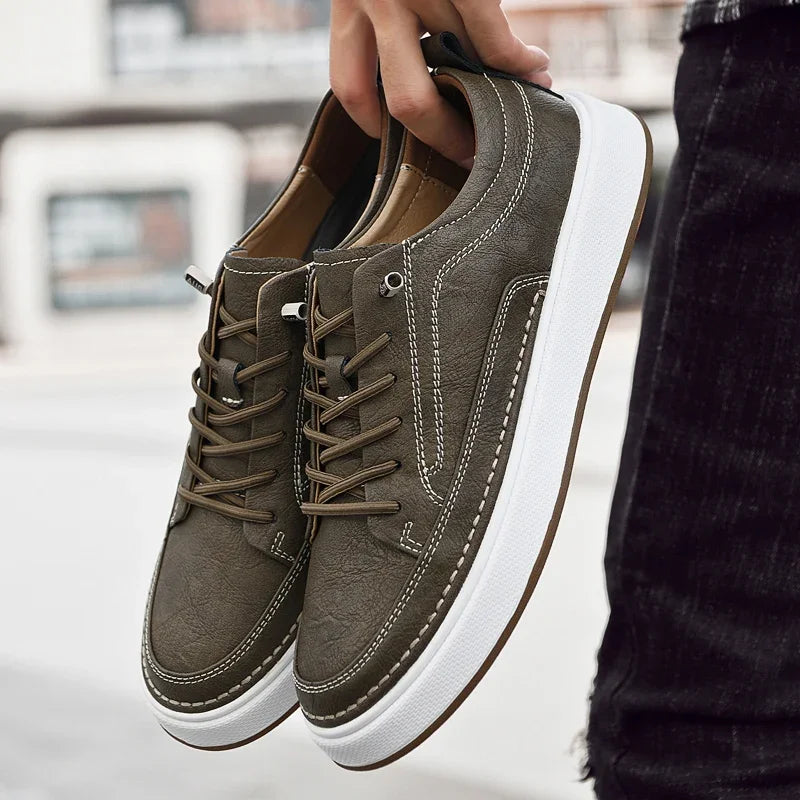 Sneakers chic in pelle
