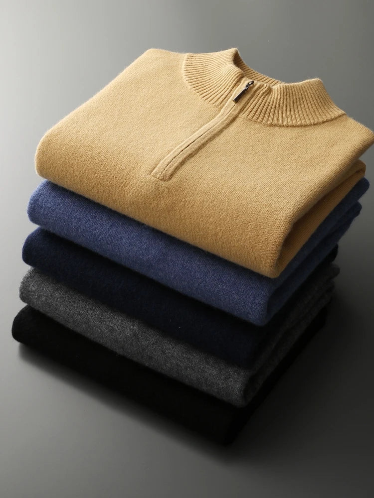 Maglione con zip in cashmere Florence