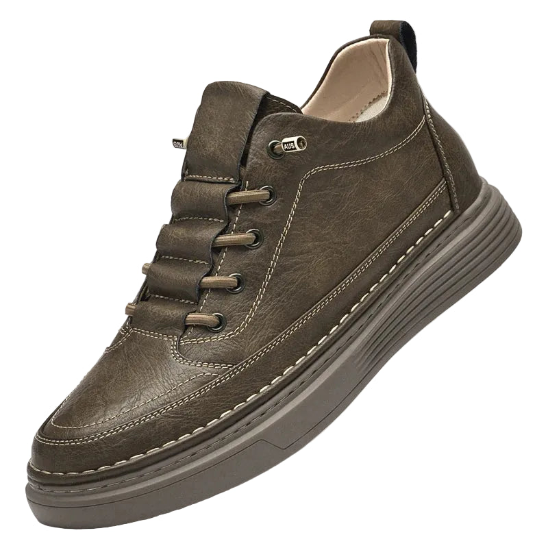 Eleganti scarpe Oxford in pelle alta