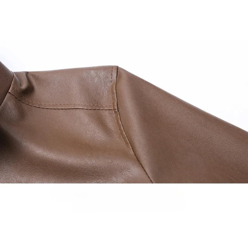 Giacca bomber elegante in pelle