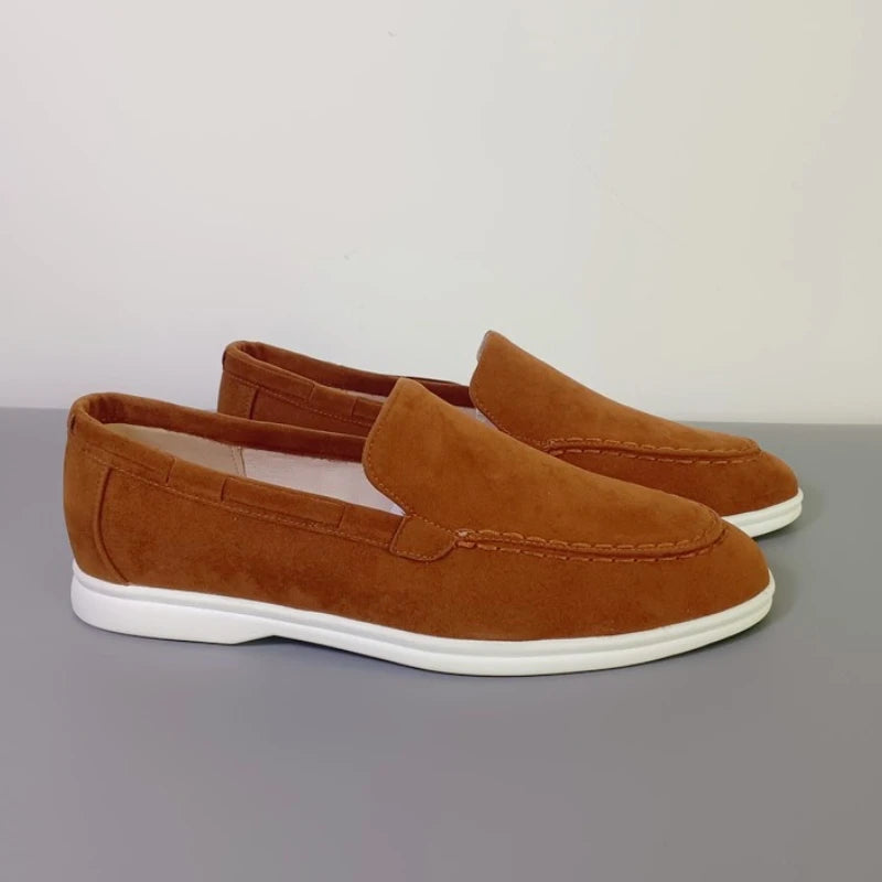 Mocassini in pelle scamosciata premium