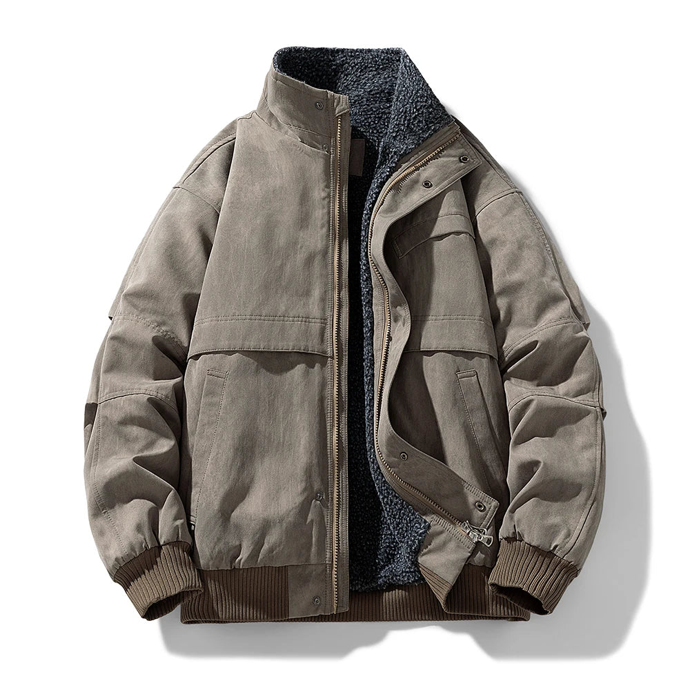 Elegante piumino foderato in pile