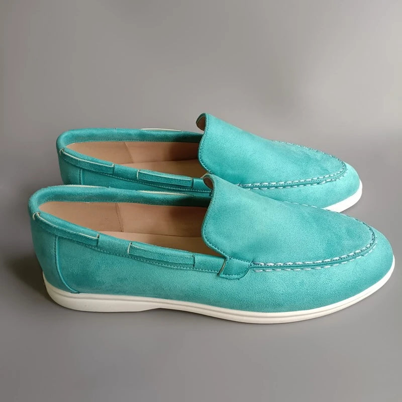 Mocassini in pelle scamosciata premium