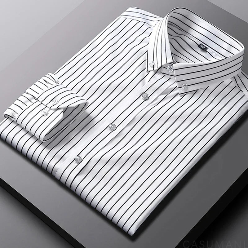 Camicia da uomo casual a righe