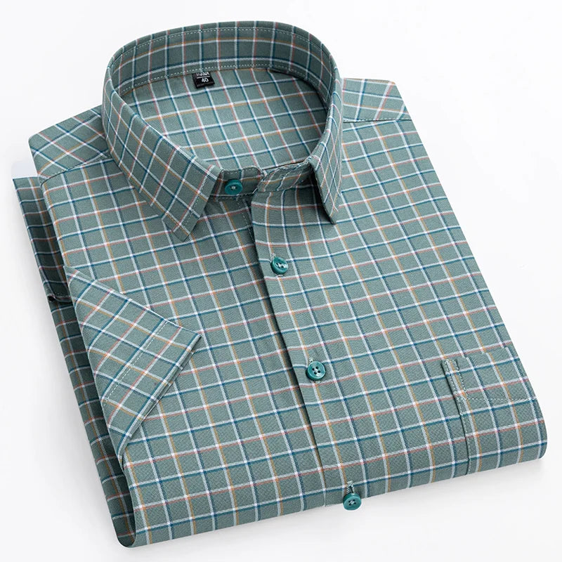 Camicia in cotone a maniche corte