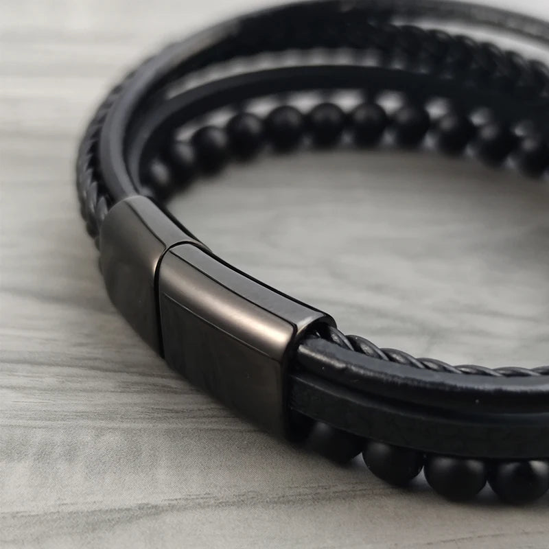 Bracciale da uomo in acciaio di lusso