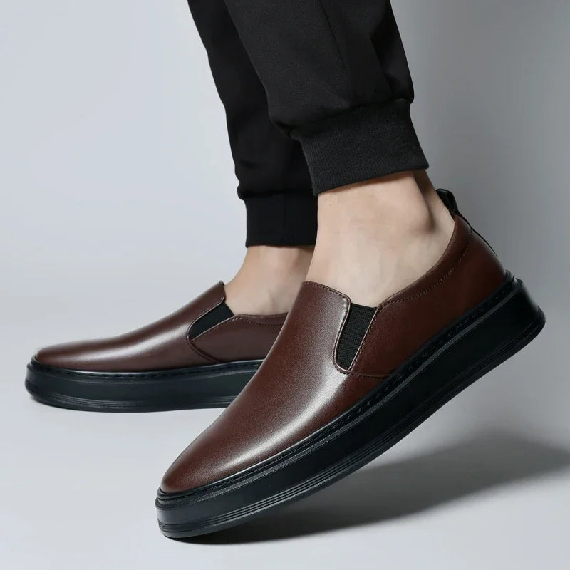 Scarpe slip-on in pelle