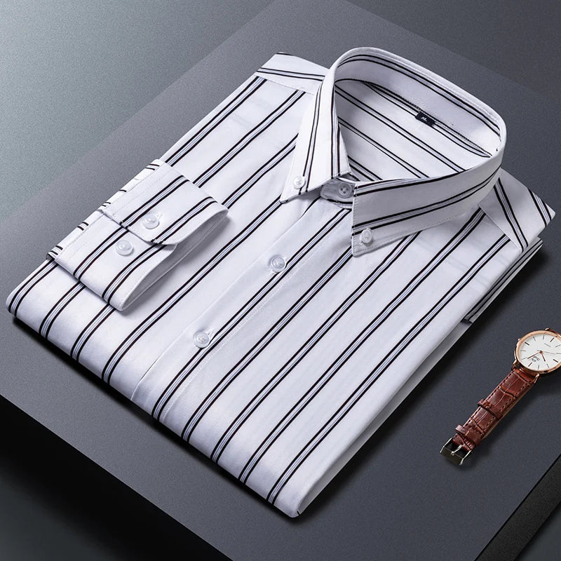 Camicia da uomo a righe eleganti