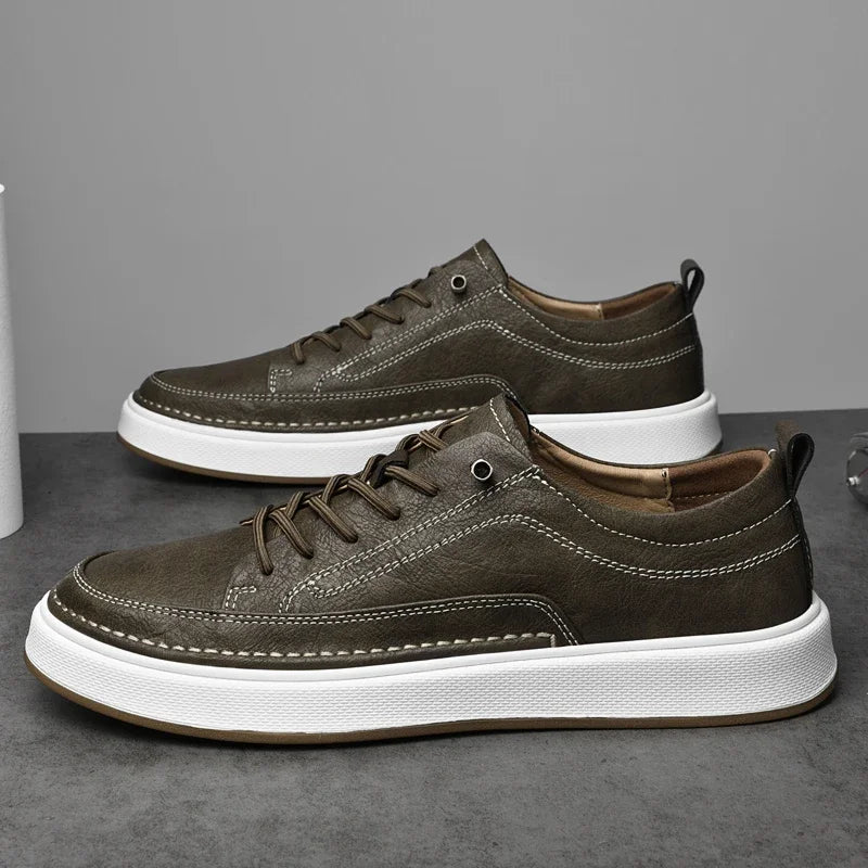 Sneakers chic in pelle