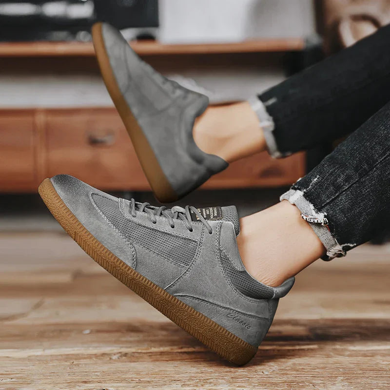 Sneakers casual in pelle