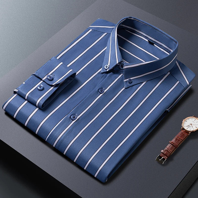 Camicia da uomo a righe eleganti