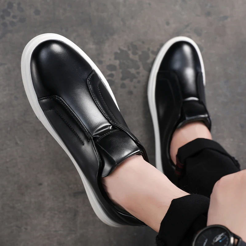 Scarpe casual slip-on in pelle