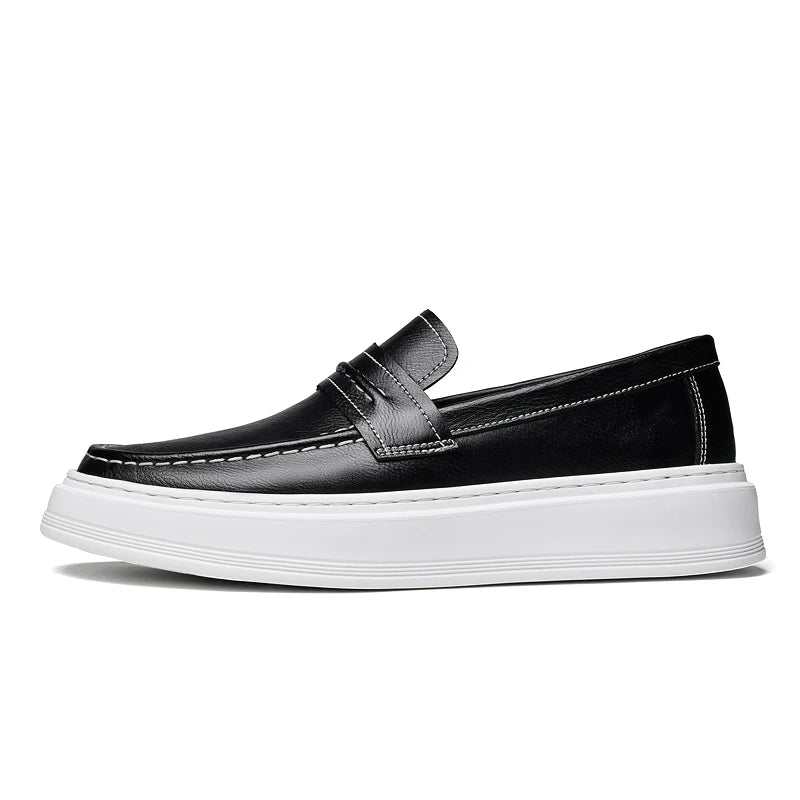 Scarpe da barca in pelle