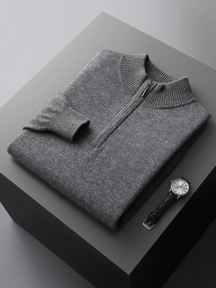 Maglione con zip in cashmere Florence