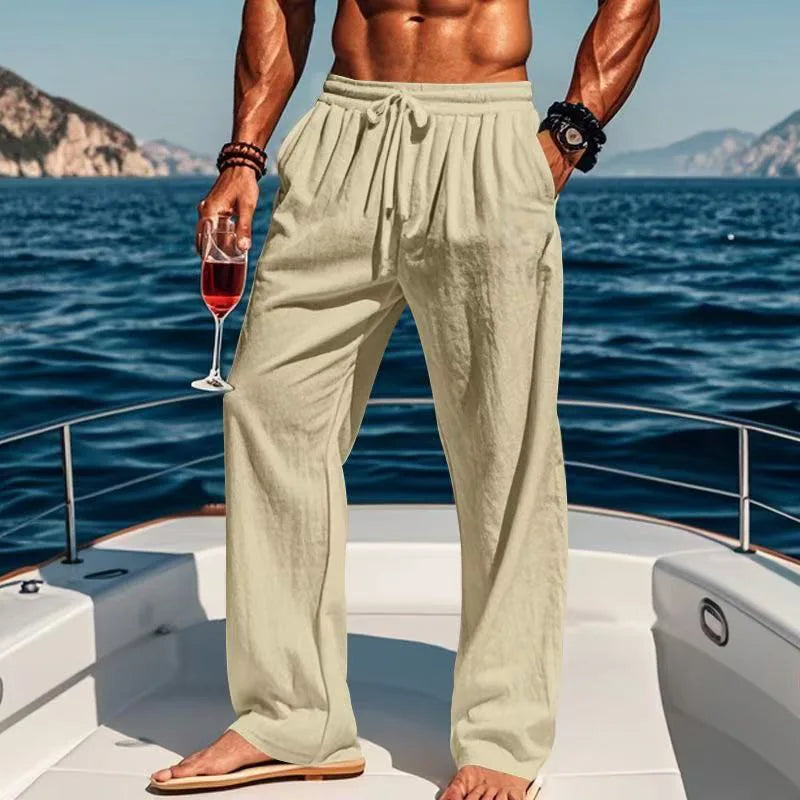 Pantaloni di lino Hawaï