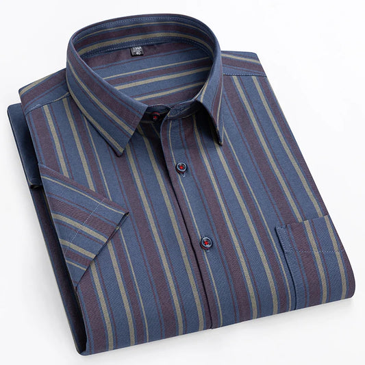 Camicia in cotone a maniche corte