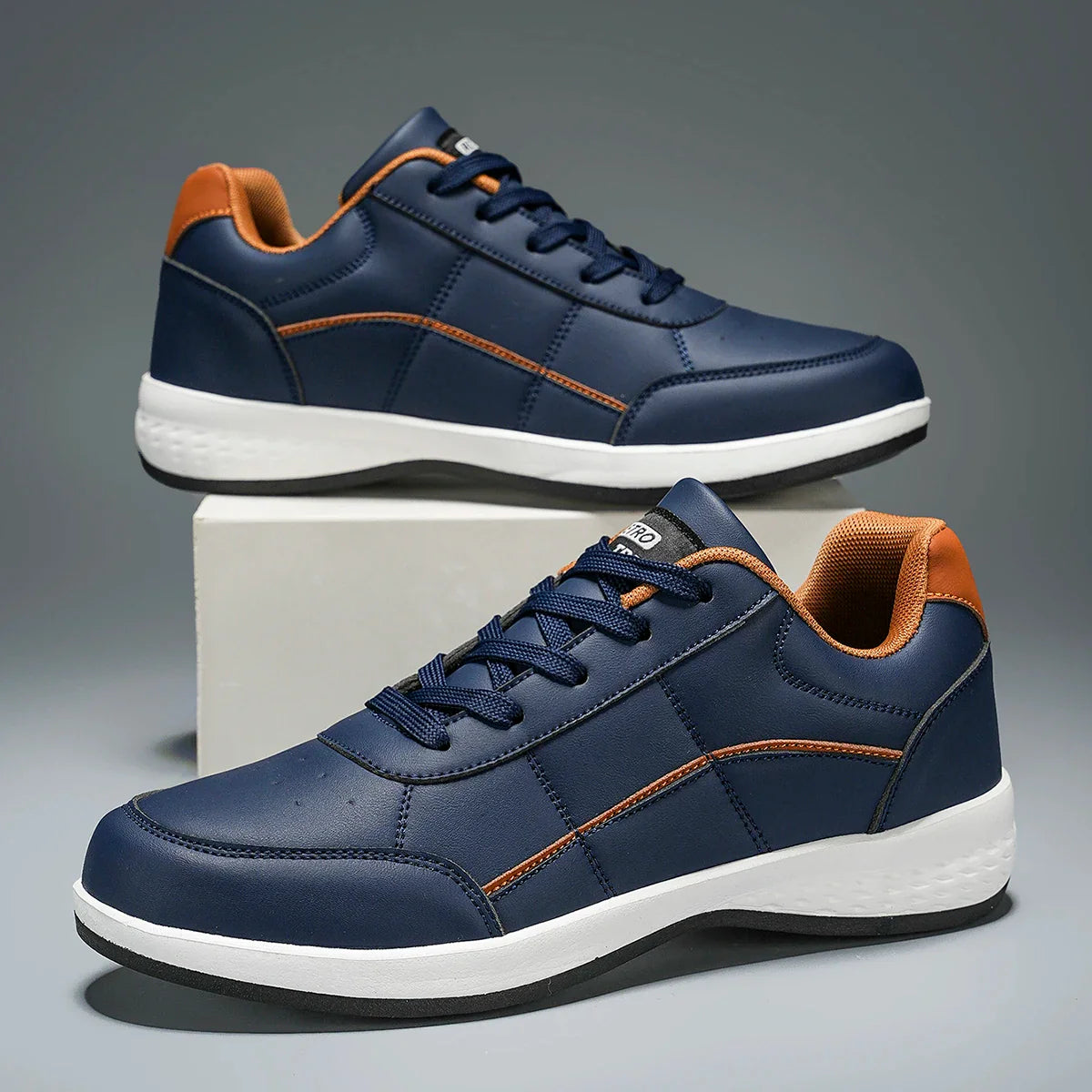 Eleganti scarpe da ginnastica in pelle