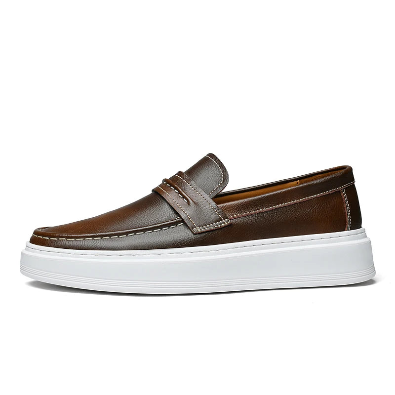 Scarpe da barca in pelle