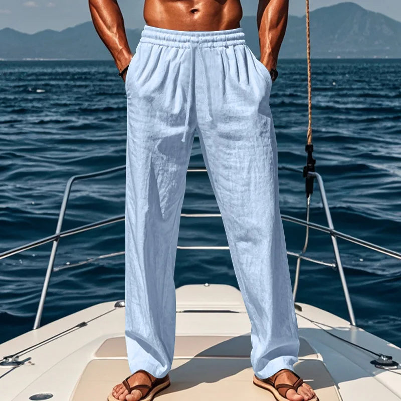 Pantaloni di lino Hawaï