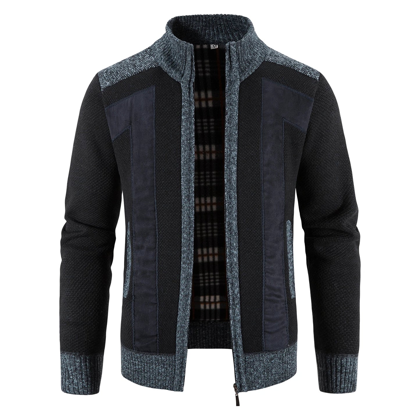 Cardigan elegante in maglia con zip