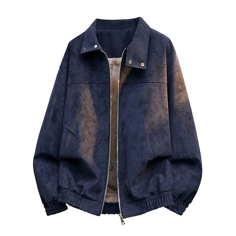 Giacca retro foderata in pile