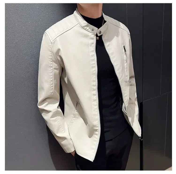 Giacca di pelle elegante