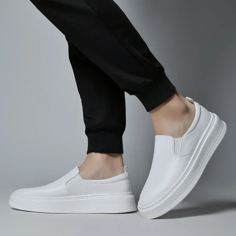 Scarpe slip-on in pelle