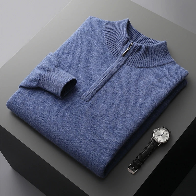 Maglione con zip in cashmere Florence
