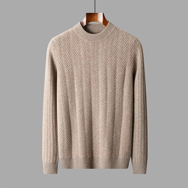 Elegante maglione in cashmere pesante