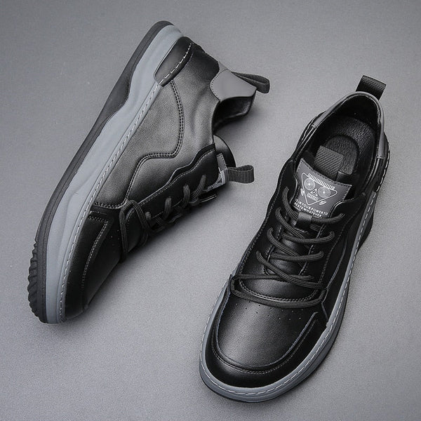 Scarpe in pelle a suola alta