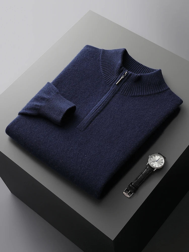 Maglione con zip in cashmere Florence