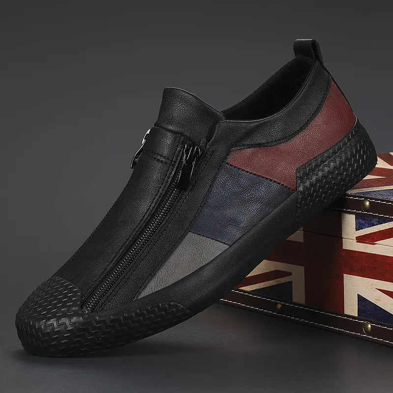 Scarpe in pelle con zip