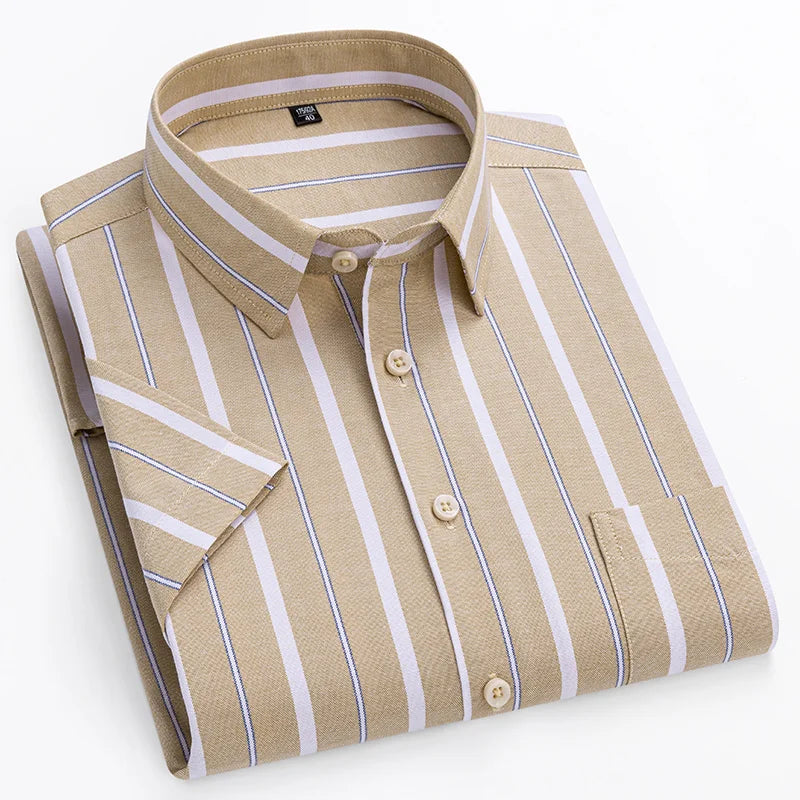Camicia in cotone a maniche corte
