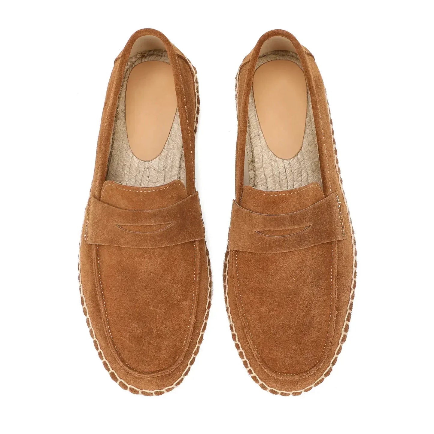 Espadrillas eleganti in pelle scamosciata