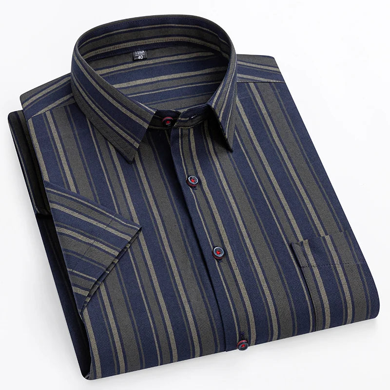 Camicia in cotone a maniche corte
