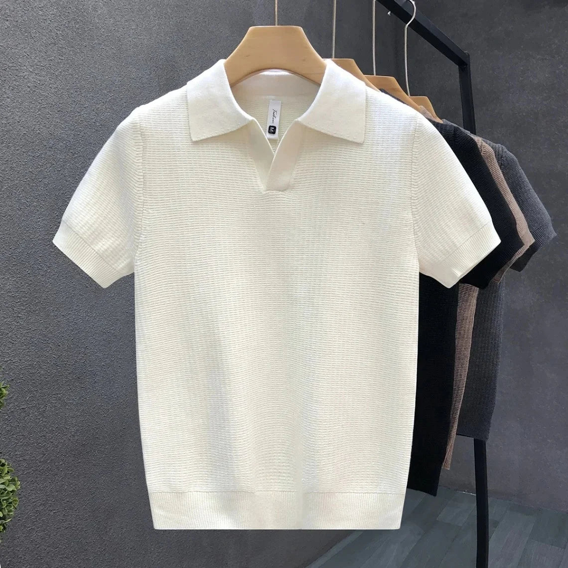 Polo in maglia traspirante