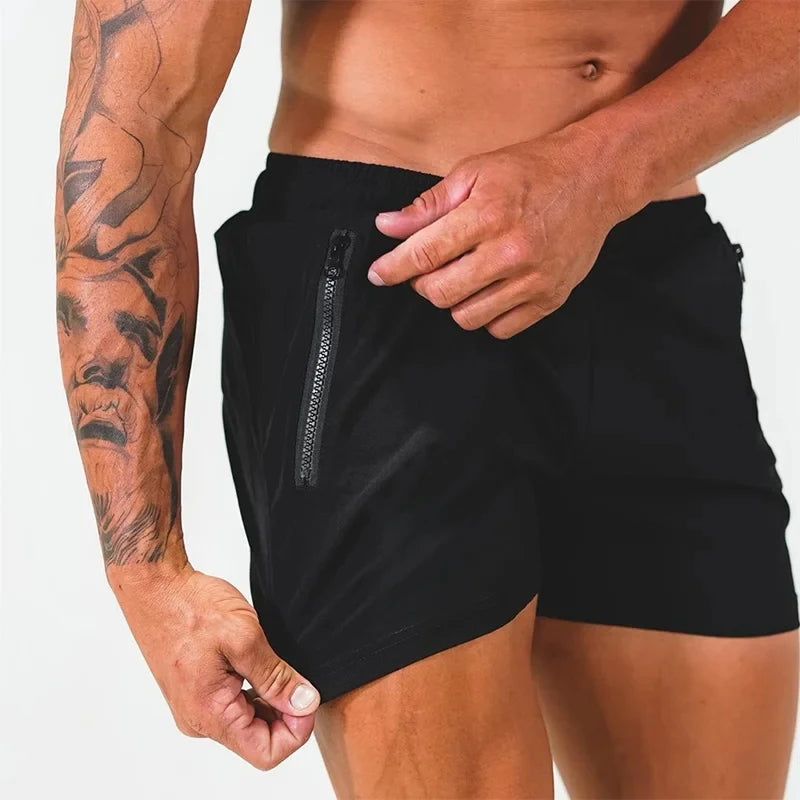 Pantaloncini da bagno con tasche a zip