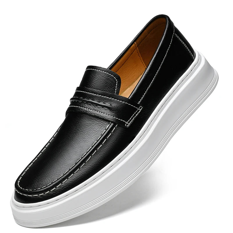 Scarpe da barca in pelle