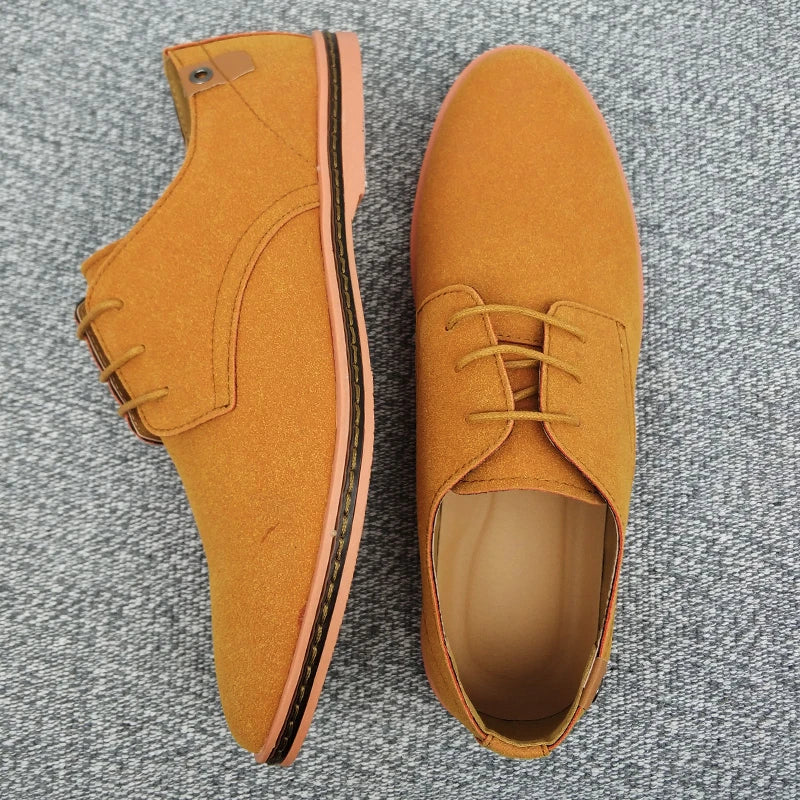 Scarpe da lavoro Oxford in pelle scamosciata