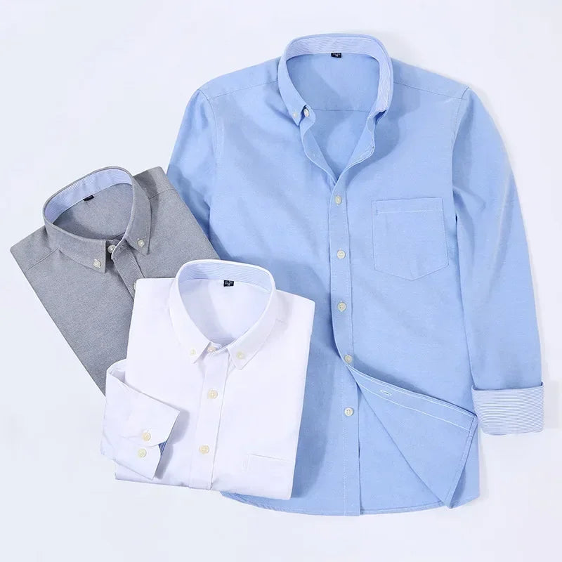 Camicia in cotone a maniche lunghe