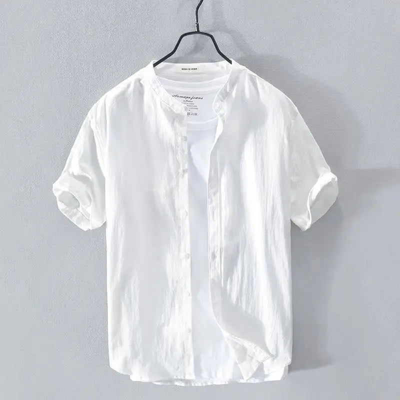 Camicia estiva in cotone e lino