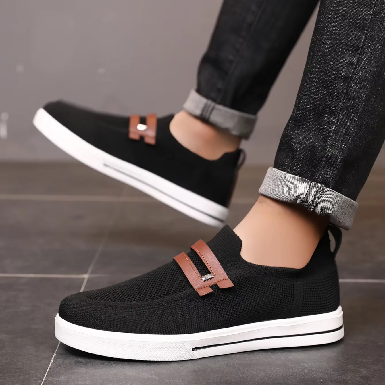 Scarpe a maglia ad aria